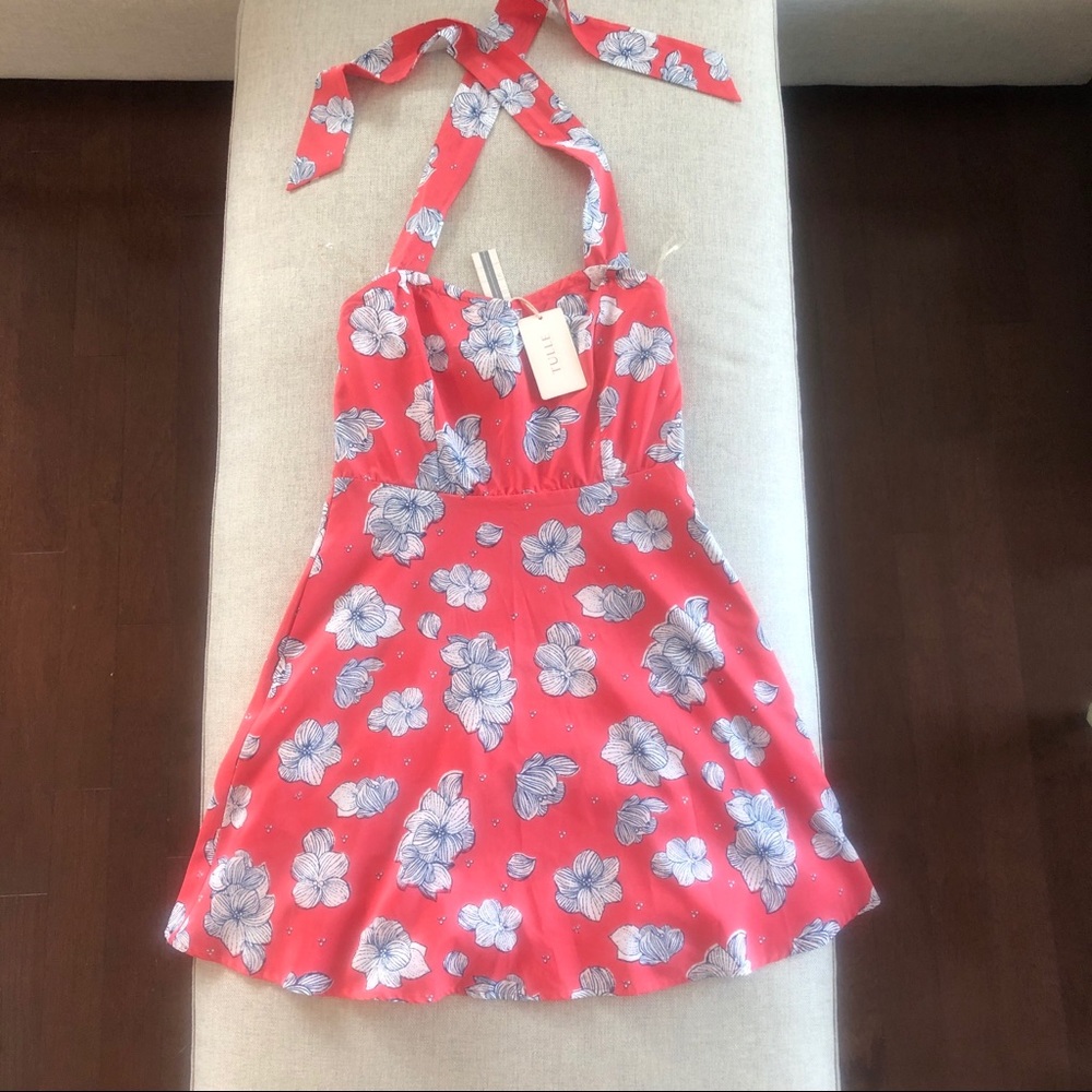 Tulle Tie Halter Dress, Size Medium, NWT